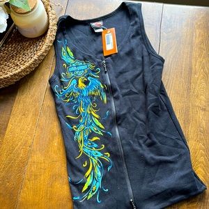 Harley Davidson zip up tank